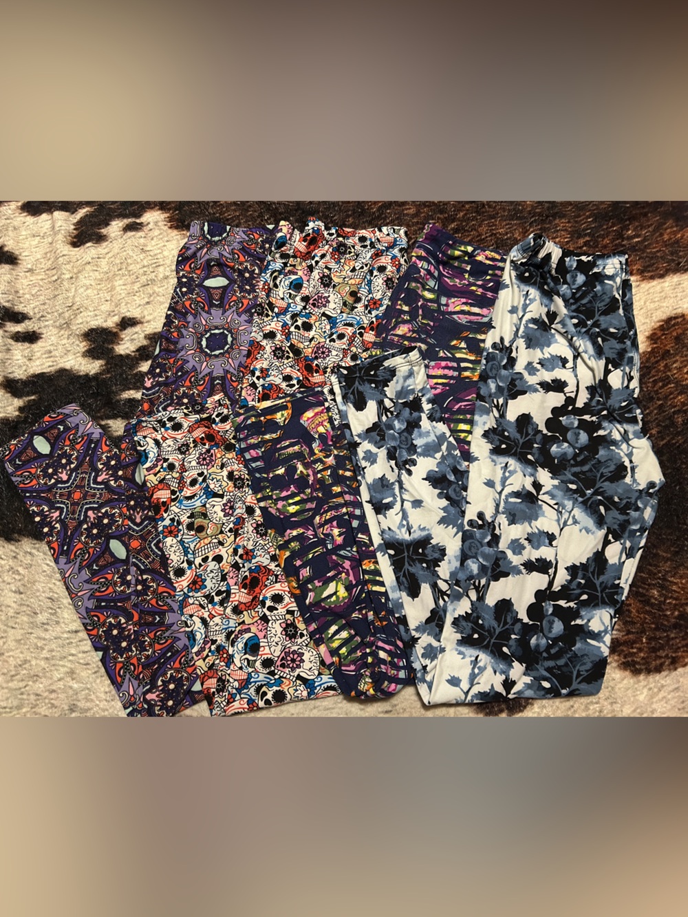 Women's Multi-Pattern leggings bundle of 4